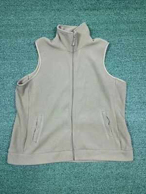 Chaleco Merona Mujer Plus 20W 22W Verde Oliva Sin Mangas Rosa Bolsillos con Cremallera Foto 1 de 4