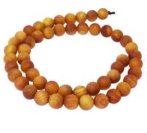 😏 Lebensbaumholz Kugeln 6 & 8 mm NATURfarbe Holzperlen f. Mala Perlen Kette😉 - Picture 1 of 3