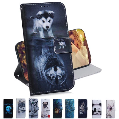 PU Leather Stand Case Painted Phone For Huawei Honor X7A 80SE 90 20 70 10i Cover - Image 1 of 4