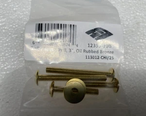 Century Plymouth 12353-10B solid Brass Oil-Rubbed Bronze 3"cc Cabinet Pull 25 pk - Picture 1 of 5