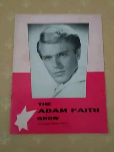 ADAM FAITH - SOUVENIR POP CONCERT PROGRAMME - EARLY 1960's - VERY GOOD CONDITION - Picture 1 of 3