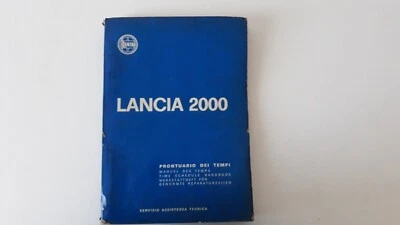 Manual Folleto Publicación Técnica Librería De Tiempos Lancia 2000 - Imagen 1 de 4
