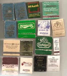 Assorted Lot Michigan Matchbooks   Statewide - Picture 1 of 1