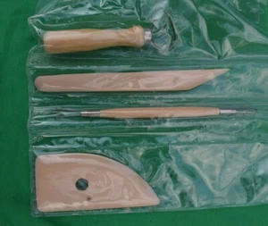 Pottery Tool 4 piece Set for throwing, sculpting, and hand construction New IP - Picture 1 of 3