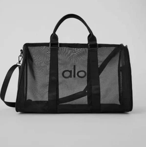 ALO Yoga Fitness Gym Clear Mesh Bag Duffle Sports Women's Outdoor Gym Bag Travel - Picture 1 of 6
