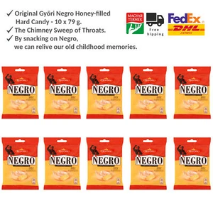 Original Negro Honey - Filled Hard Candy - Hungarian Retro Candy - 10x79g - Picture 1 of 2
