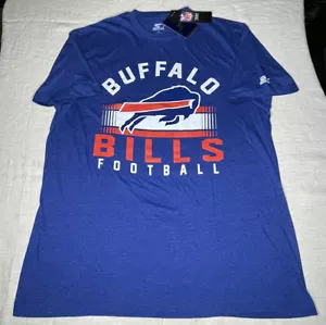Buffalo Bills Starter Prime Time T-Shirt - Heathered Royal - Picture 1 of 5