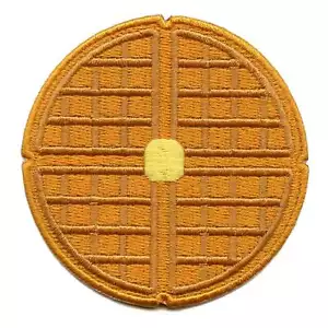 Buttery Waffel Aufnäher Frühstück Essen TV bestickt Aufbügeln - Bild 1 von 2