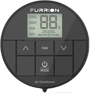 FURRION FACW10ESSA-BL CHILL SINGLE ZONE BLACK WALL THERMOSTAT *S12 - Picture 1 of 2