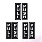  6 Pcs Door Sign Stickers Push Pull Wall Patches Sliding Doors