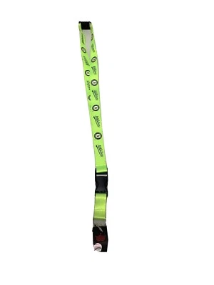 Oakland Athletics Lanyard Neon Yellow With Detachable Key Chain-Free Shipping - Image 1 of 4