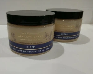 Bath & Body Works Aromatherapy Chamomile +Bergomot Sleep Body Scrubs 12.5 Oz x2 - Picture 1 of 4