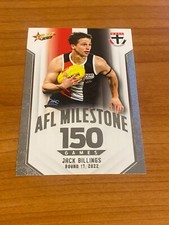 2023 AFL Select Footy Stars Milestones JACK BILLINGS MG70 St Kilda