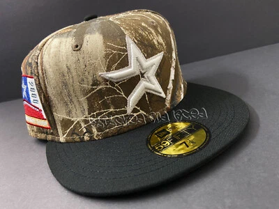EXCLUSIVE HOUSTON ASTROS FITTED HAT TXFITTEDS TEXAS BOY REAL TREE CAMO 7 1/8 - Image 1 of 4