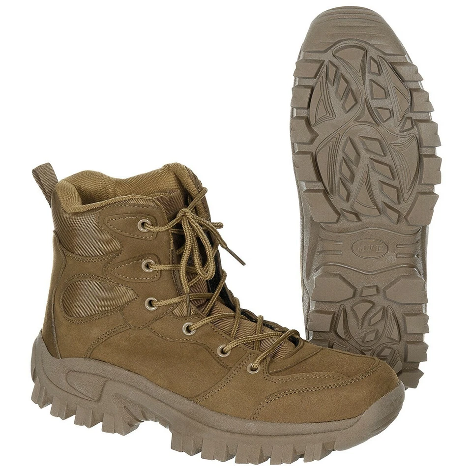 MFH Scarponi Anfibi uomo militari montagna trekking Boots Commando coyote  — 第 1/1 张图片