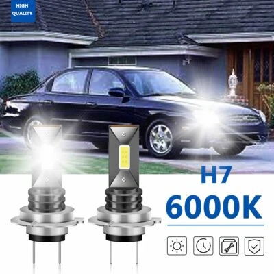 For Hyundai Sonata 1999-2001 H7 LED Headlight Bulbs Conversion Kit Hi/Low Beam - Image 1 of 4