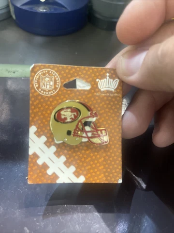 San Francisco 49ers Helmet Aminco Hat Lapel Pin NFL Cover