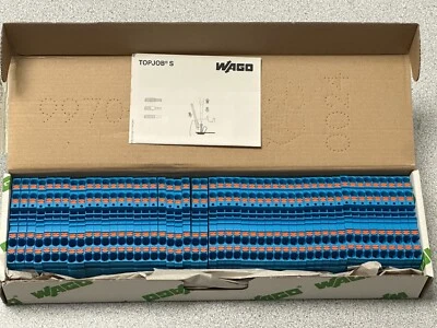 NEW Box of 50 WAGO 2204-1404 4-conductor through terminal blocks w/ push-button - Image 1 of 4