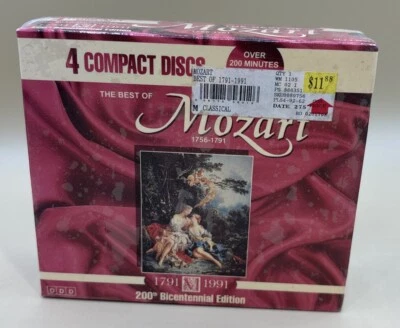 The Best of MOZART 1756-1791 / 4 CD Set - 200th Bicentennial Edition 1791-1991 - Image 1 of 4