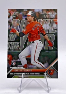 Baltimore Orioles Gunnar Henderson 2023 Topps Now MLB AL Rookie of the Year OS10 - Picture 1 of 2