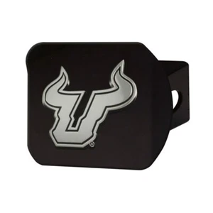 South Florida Bulls Hitch Cover - Heavy Duty Black - 3.4" x 4" - Picture 1 of 3