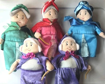 LOTE DE 5 MUÑECAS DISNEY HADA MADRINA BELLEZA DURMIENTE EN MUY BUEN ESTADO Foto 1 de 4