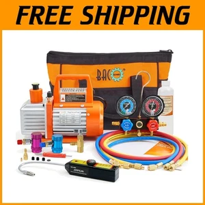 HVAC Vakuumpumpe & Manometer Set für R1234yf Kältemittel - Bild 1 von 9