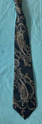 Corbata cuello Zylos cachemira 100 % seda italiana George Machado diseñador para hombre negra Foto 1 de 4