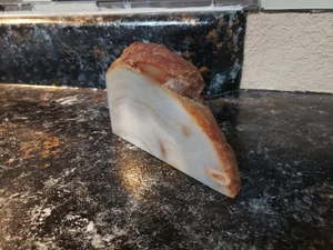 Quarzo Agata Geode Quarto Pezzo Decorazione 5" X 3" - Foto 1 di 10