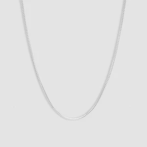 ITALIA Collar Cadena Franco Plata Esterlina 925 Sólida 1.5mm Unisex TODOS los Tamaños - Imagen 1 de 5