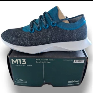 Neu im Karton Allbirds Wool Dasher Mizzle Herren 13 Denali hellblau Sneaker Laufschuhe - Bild 1 von 5