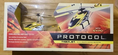 Protocol Tigerjet with Gyro Flying Helicopter Yellow, Brand New! - Image 1 of 4