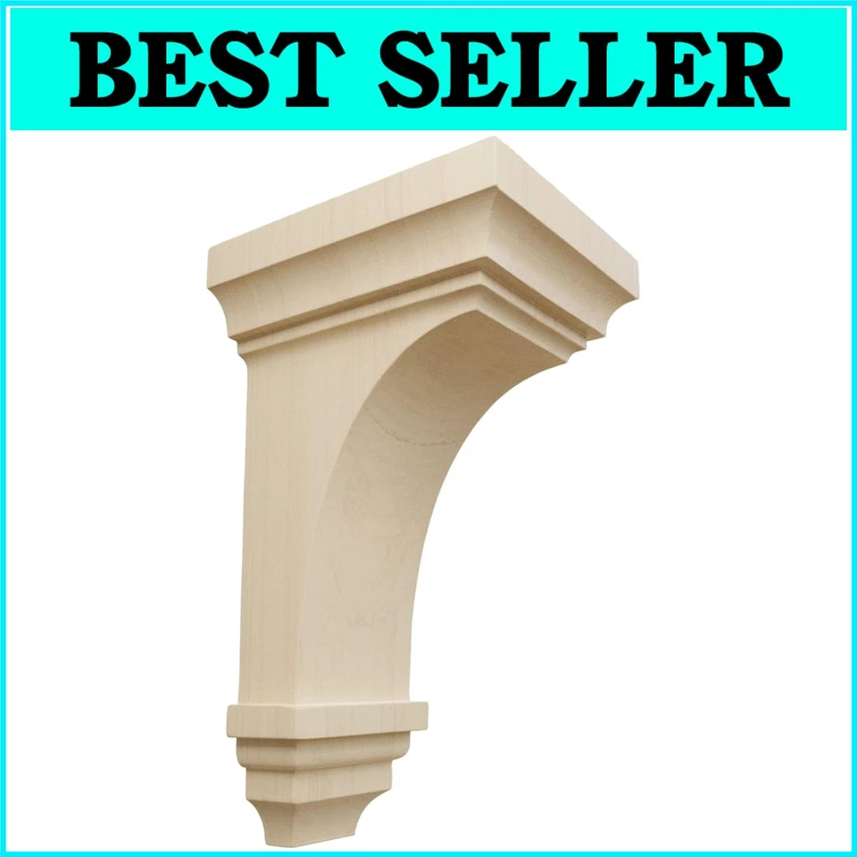 Versátiles ménsulas de madera de goma - 5" W x 5,75" D x 10" H, ideales para mejoras en el hogar Foto 1 de 4