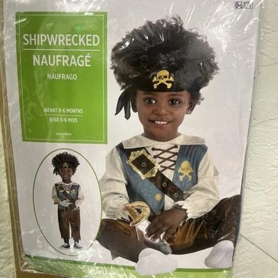 Disfraz de Halloween pirata bucanero náufrago infantil 0-6 meses niños bebé NUEVO Foto 1 de 4