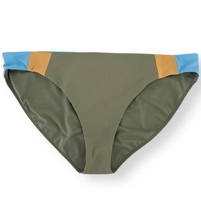 Pantalones de bikini Prana Tulum UPF 50+ bloques de colores talla M traje de baño verde agave Foto 1 de 4