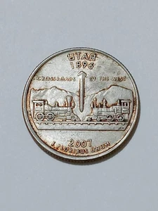 2007-P Rare Utah Crossroad Of The West State Quarter - Picture 1 of 3