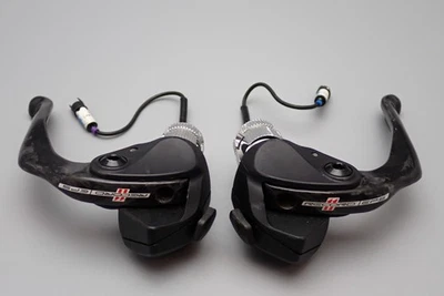 Campagnolo Record 11 Speed EPS Bar End Carbon Brake Shifters Levers, Time Trial - Image 1 of 4