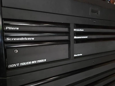 45 Magnetic Tool Box Labels – 3D Drawer Organizer Magnets – Multiple Colors - Image 1 of 4