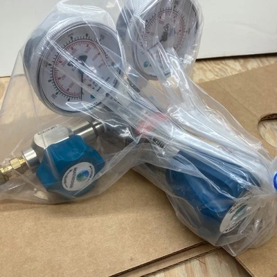 Dual-Stage High-Purity Regulator - Brass - 10-500 psig - Matheson 3120A - Image 1 of 4