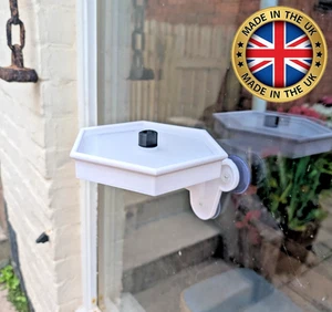 Window mounted garden bird bath / drinker / feeder for small birds - Picture 1 of 8