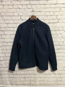 Chaqueta de hombre Banana Republic azul marino con cremallera grande - Imagen 1 de 5
