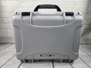 Nanuk 910 Silver Gray Waterproof Hard Storage Case With Foam Inserts EUC! - Picture 1 of 13