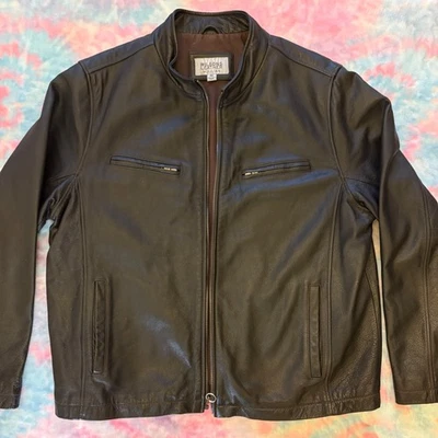 Men’s Wilsons Leather M. Julian Motorcycle Jacket Black Size XL Zip up 90's Y2K - Image 1 of 4