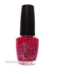 OPI Pink Glitter Nail Polish I LILY LOVE YOU Full Size Nice Stems Collection HTF - Picture 1 of 2