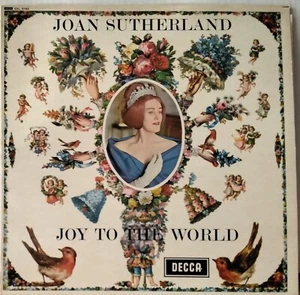 DECCA SXL 6193 UK/HOLLAND JOAN SUTHERLAND JOY TO THE WORLD BONYNGE 80'S RE LP - Picture 1 of 3