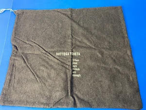 Bottega VENETA Brown Drawstring Dust Bag Cover Purse Handbag 13" x 11.5" VGC - Picture 1 of 8