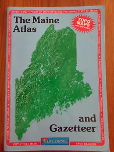 Maine Atlas & Gazetteer Topo Maps by DeLorme Map Staff 1999 SC - Imagen 1 de 1
