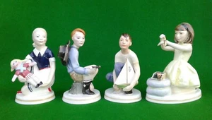 ROYAL WORCESTER - SERIE PLAYTIME - JUEGO DE CUATRO DE NEAL FRANCÉS.  - Imagen 1 de 12