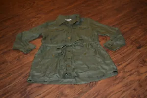 B0- Angie Girls Army/Olive Green 100% Rayon Top Size Girls M - Picture 1 of 2