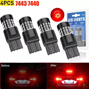 7443 7444 7440 Luces de freno LED ROJO PURO para Toyota 4Runner 1996-2007 2010-2013 - Imagen 1 de 14